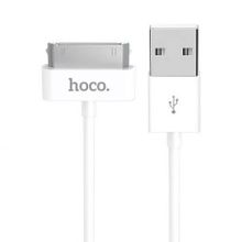 Кабель USB 2.0 Am=>Apple 30 pin, 1 м, белый, Hoco X1 Rapid