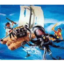 Playmobil Гигантский спрут и плот Playmobil