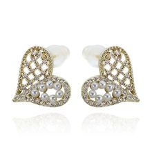 Серьги-гвоздики "Сердечки" (арт. 81442-4)