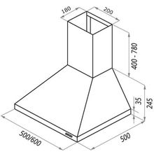 Каминная вытяжка Maunfeld Corsa Light С 50 Beige