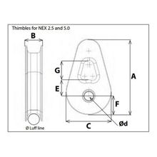 Profurl Коуш из алюминия Profurl NEX 2.5 P542539 75 x 45 мм 12 мм