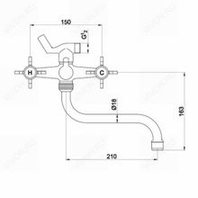 Timo Смеситель Flagman 0104Y-CR