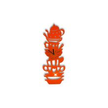 Часы сервиз оранжевые 18х50 см