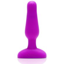 b-Vibe Анальная вибропробка NOVICE REMOTE CONTROL PLUG FUCHSIA - 10,2 см.