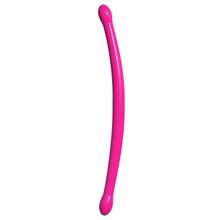 Розовый двусторонний гибкий фаллоимитатор Double Whammy - 43,8 см. Розовый