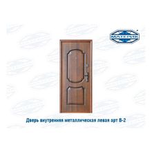 Дверь внутренняя металлическая левая Форпост 2 замка B-2 67мм проем-860х2050мм