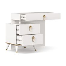 Алмаз. Любимый дом СГ Айла Стол туалетный (Белый Статуарио), исполнение 1