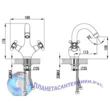 Смеситель для умывальника Iddis Sam SAMSB00i01