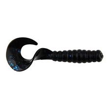 Твистер Powerbait Power Grub, 8см, 15шт., Black Blue Berkley