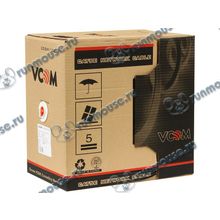 Кабель UTP 5e кат. VCOM "VNC1100", 4 пары, однож., 24AWG 0.51мм, CCAW (305м) [93015]