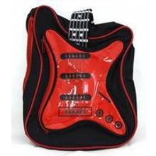 Сумка-рюкзак ГИТАРА 30*20см.(чёрн красн.) , на молнии