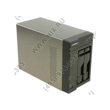 Asustor AS-602T(2x3.5 2.5HotSwap SATA, RAID 0 1 JBOD,2xGbLAN,2xUSB3.0,4xUSB2.0,eSATAx2,HDMI)