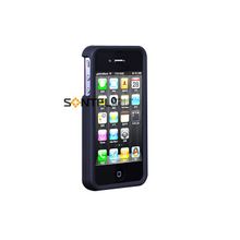 Кейс-панель X-doria для iPhone 4 черный матовый, внутри розовый 400763