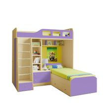 РВ мебель Астра 4 дуб молочный фиолетовый