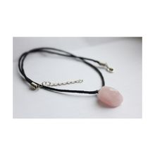 Кулон розовый кварц