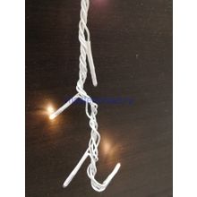 Светодиодный уличный "Занавес" 3x3м 896!!! LED ламп, белый провод, свет свечения Тёплый Белый