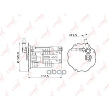 Фильтр Топливный LYNXauto арт. LF967M