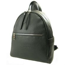 Кожаный черный рюкзак 5015