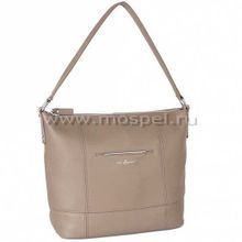 Сумка кожаная 201724-Q29 бежевая