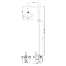 Душевая система Cezares Elite (ELITE-CD-T-02-Bi) бронза