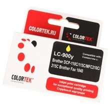 картридж Colortek Brother LC-900y для DCP-110C 115C, MFC210C 215C, Fax 1840, Yellow