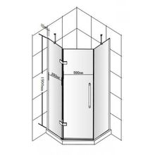 Душевое ограждение Ticino Stella TS-JL-136 (90x90x190)