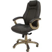 Кресло для руководителя Easy Chair CS-630Е черное (кожа пластик)