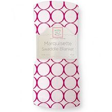 SwaddleDesigns Marquisette Mod Circles фуксия
