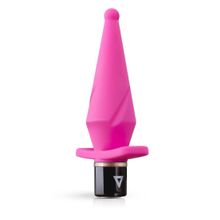 Розовый анальный вибратор LilPlug Vibrator - 13,5 см. (розовый)