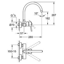 Смеситель Grohe Concetto 32667001 для кухонной мойки