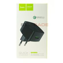 Сетевое зарядное устройство c 2 USB HOCO C26, черное 3.0