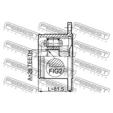 Шрус Внутренний | Прав | Febest арт. 0211T30RH