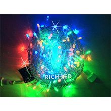 Rich LED RL-S10CF-220V-CW RGP Уличная светодиодная гирлянда Нить 10 м, мульти, мерцание, провод белый