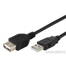 Удлинитель Vivanco 45226 USB 2.0 AM - AF, 0.75 м