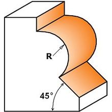 Фрезы для буртика и фаски 45°