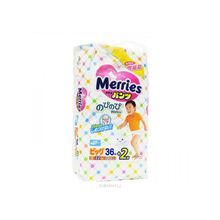 Подгузники-трусики Merries Big (12-22кг), 36шт.