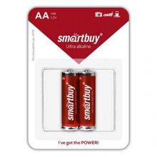 Батарейка AA SmartBuy LR6 2B Ultra Alkaline, 2шт, блистер (SBBA-2A02B)