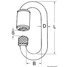 Osculati Snap-hook w. screw opening AISI 316 10 mm, 08.874.10