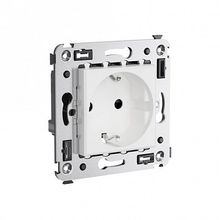 Розетка AVANTI, скрытый монтаж, со шторками, белое облако |  код. 4400003 |  DKC