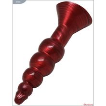 Eroticon Бордовая анальная ёлочка - 17 см. (бордовый)