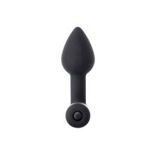 Чёрная анальная мини-вибровтулка Erotist Shaft - 7 см. Черный