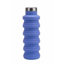 Складная силиконовая бутылка для воды 500 мл (Фиолетовая)