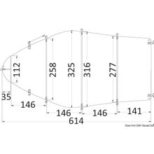 Osculati Tarpaulin universal 488 564 x 225 cm grey 300D, 46.503.06