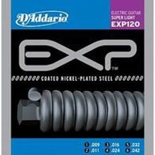 EXP120 COATED NICKEL Струны для электрогитары Super Light 9-42 D`Addario