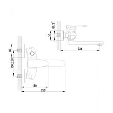 Смеситель Lemark Status LM4414C для ванны