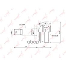 Шрус Наружный | Перед Прав Лев | LYNXauto арт. CO3856