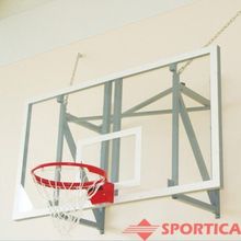 Ферма баскетбольная вынос 2м для щита из оргстекла 1,8х.1,05м, Sportica