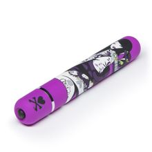 Tokidoki Фиолетовый вибратор с принтом CLASSIC VIBRATOR PURPLE SNAKE WOMAN - 18,4 см. (фиолетовый)