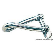 Osculati Twisted shackle made of investment cast SS 8 mm, 08.856.08