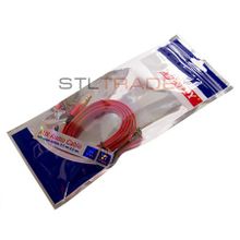 AUX-кабель Finity Luxe плоский 1 метр, красный